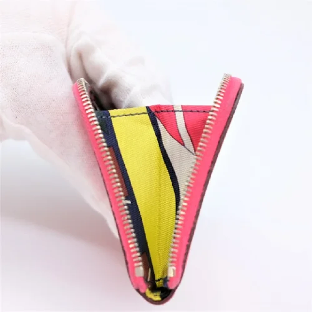 Hermès Vintage Pre-owned Canvas wallets Red Dames
