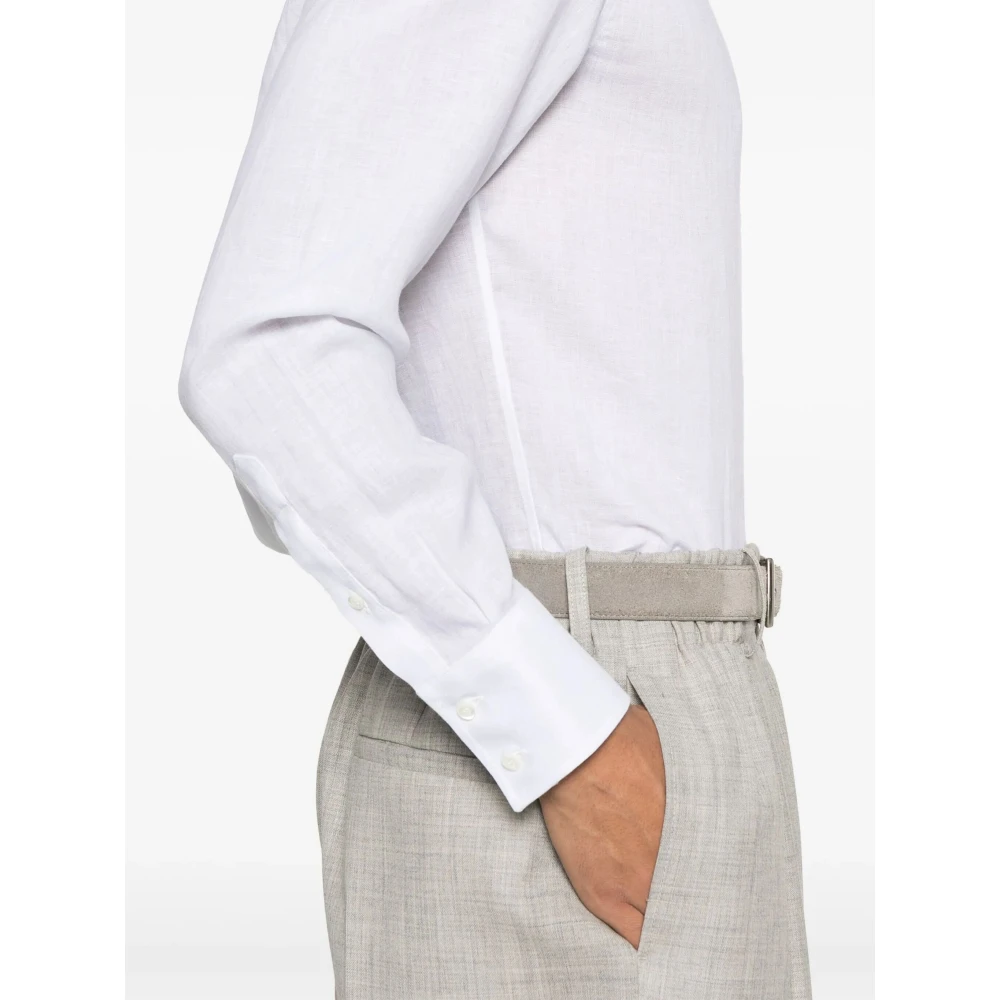 BRUNELLO CUCINELLI Witte Shirt voor Mannen White Heren