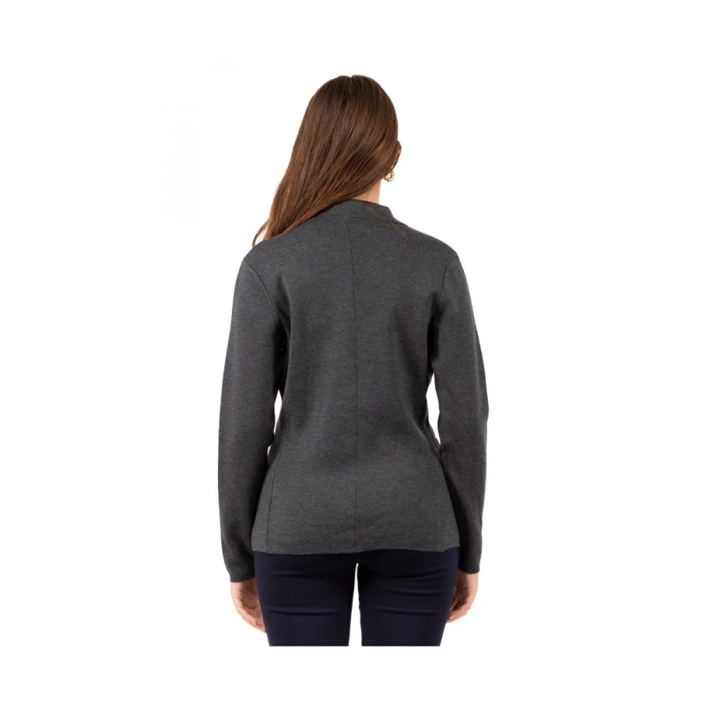 Gran Sasso Elegante Blazer Gray Dames