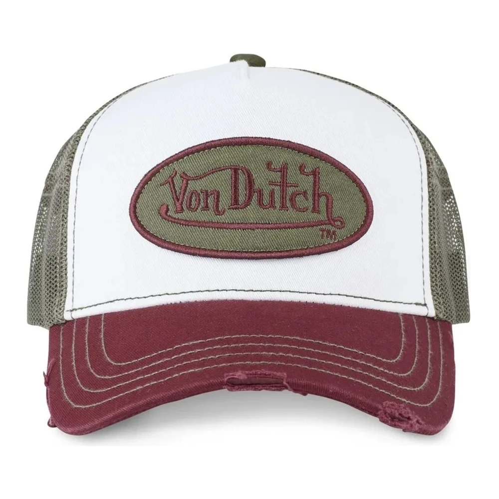 Von Dutch Rood wit truckerpet Multicolor Heren