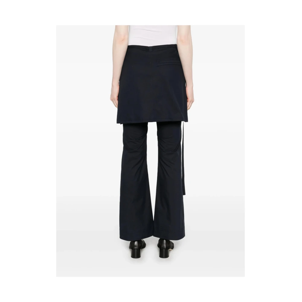 LOW Classic Middernachtblauwe Klassieke Broek met Rits Blue Dames