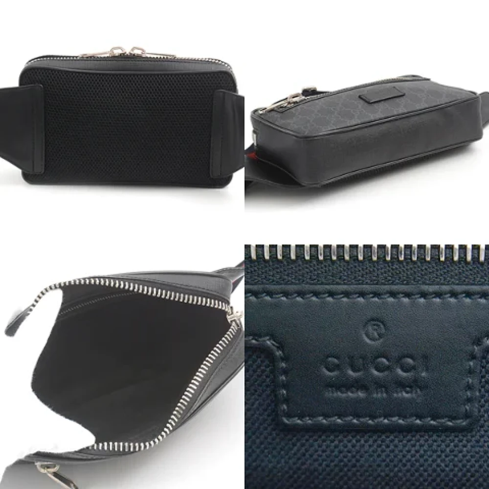 Gucci Vintage Pre-owned Canvas gucci-bags Black Heren
