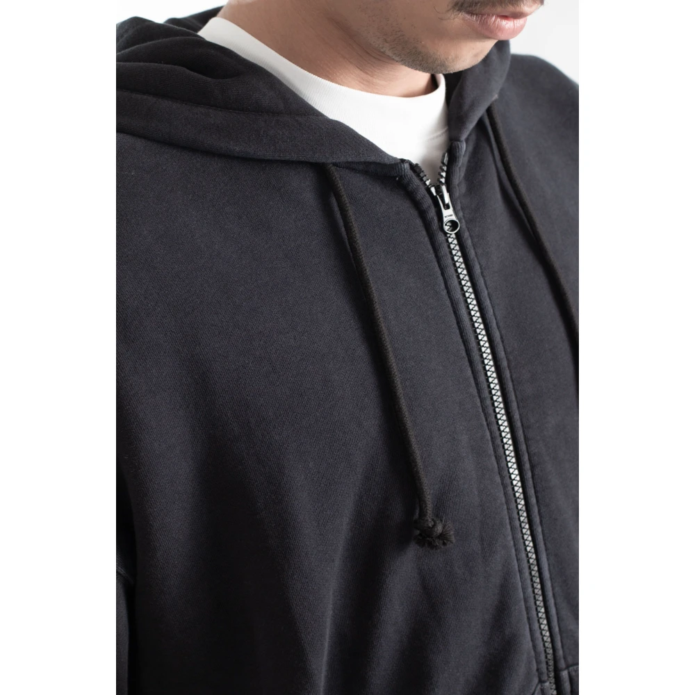 Lacoste Vintage Fleece Hoodie Black Heren