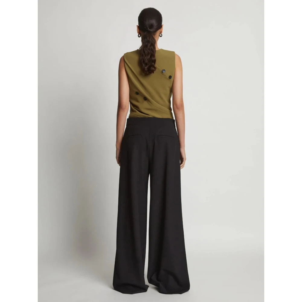 Proenza Schouler Spiral Top met Diagonale Naden Beige Dames