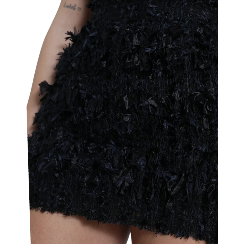 Dolce & Gabbana Elegante minirok met hoge taille Black Dames