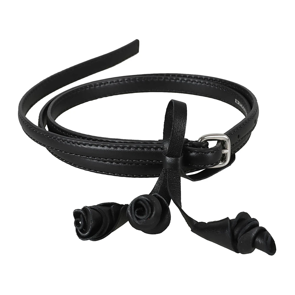 Ermanno Scervino Zwarte Riem Cintura Black Dames