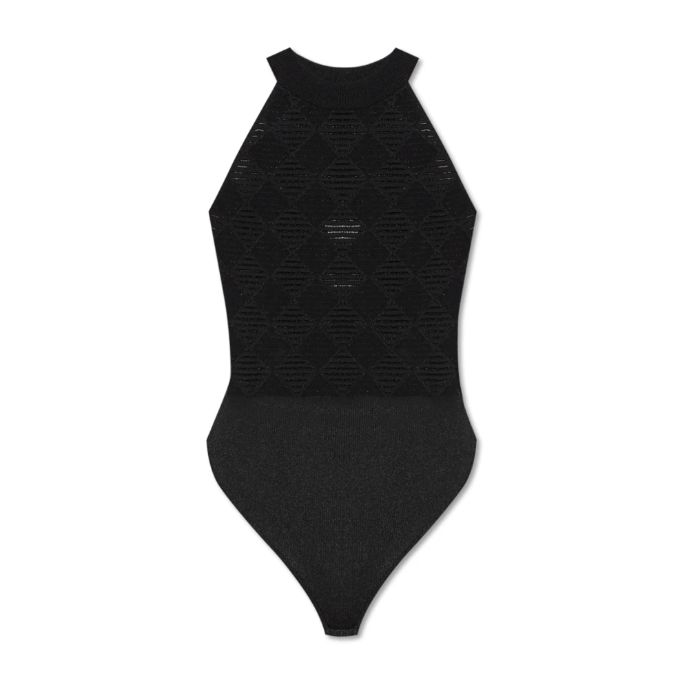 Balmain Body met geometrisch patroon Black Dames