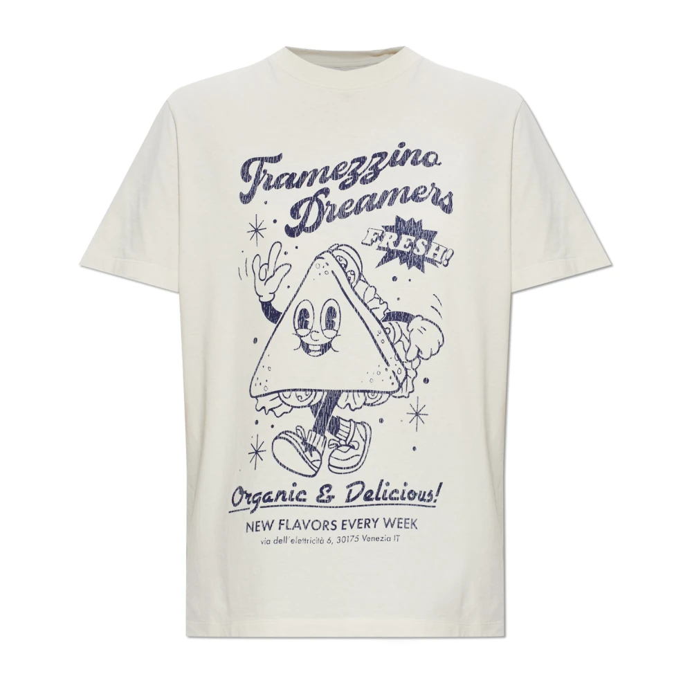 Golden Goose Women's White Printed T-Shirt - Image 2