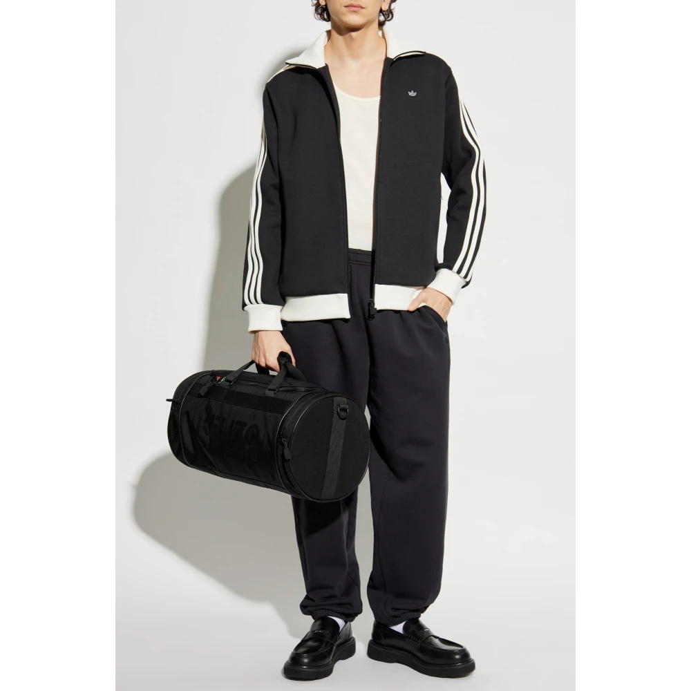 adidas Originals Sweatshirt met metalen logo Black Heren