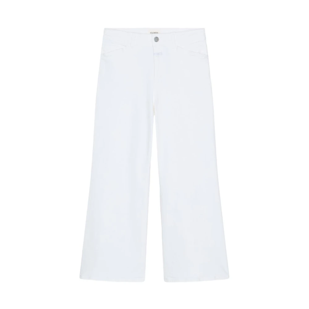 Closed Women's White Cropped Jeans, W24 L32, Milo Mid Rise Jeans