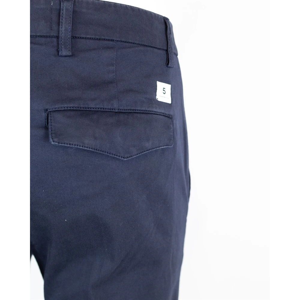Department Five Blauwe Slim Fit Chino Broek Blue Heren