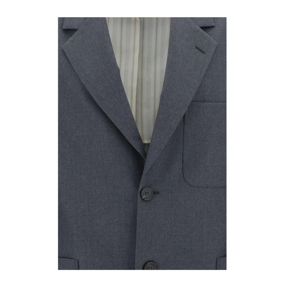 Golden Goose Klassieke Revers Wollen Blazer Jas Gray Heren