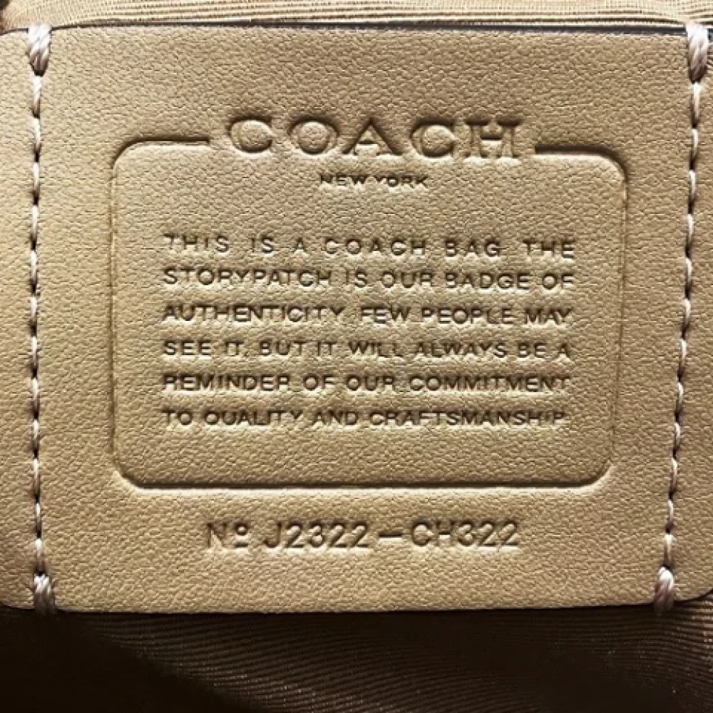 Coach Pre-owned Leather handbags White Dames