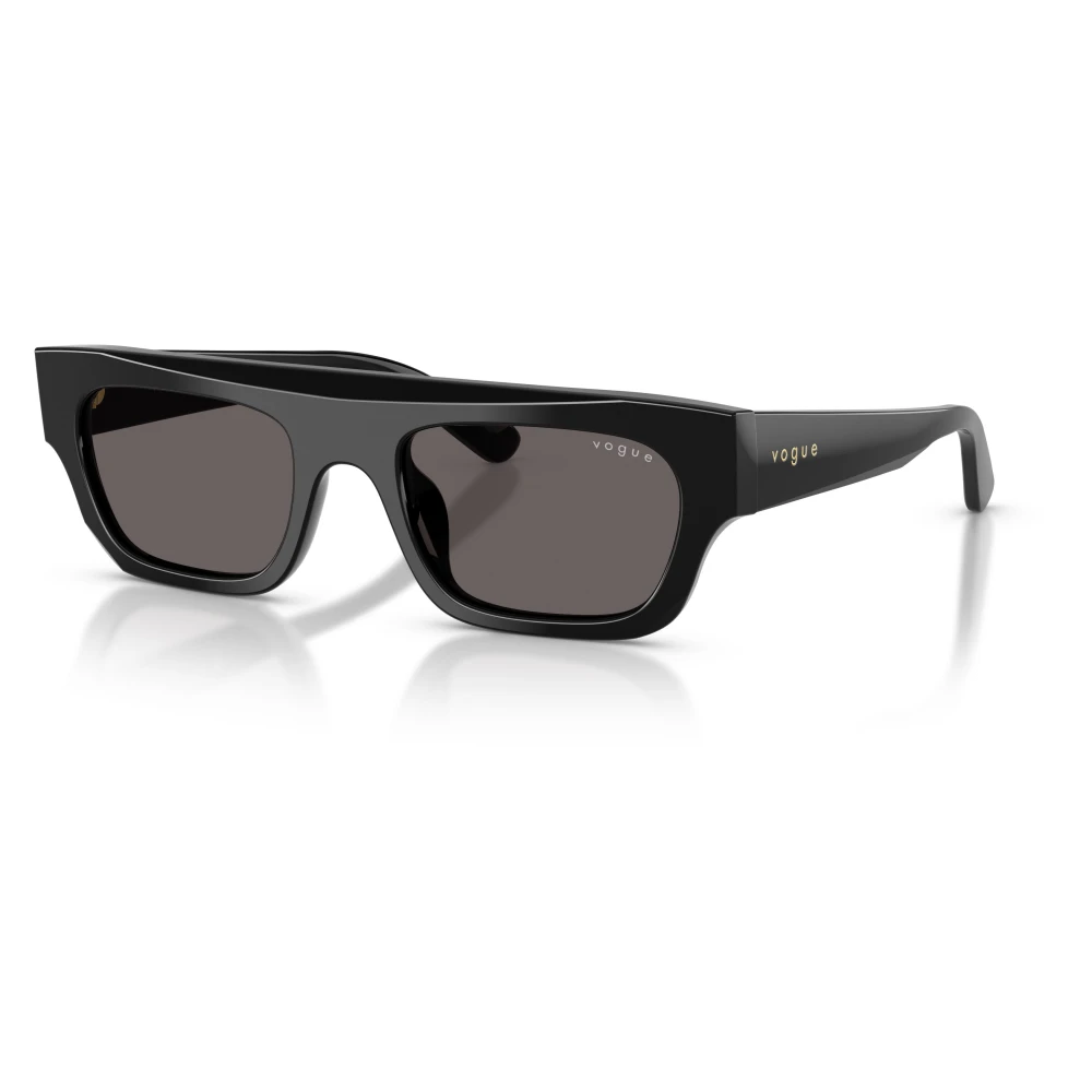Vogue Women's Black Rectangle Sunglasses - Sunglasses - 51 Mm - Accessories