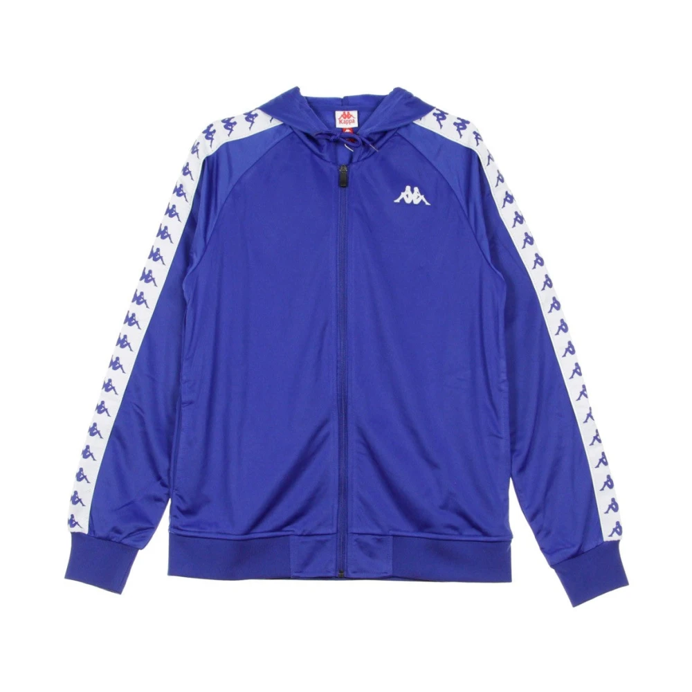Kappa Hooded Tracksuit Jas in Blauw Wit Blue Heren