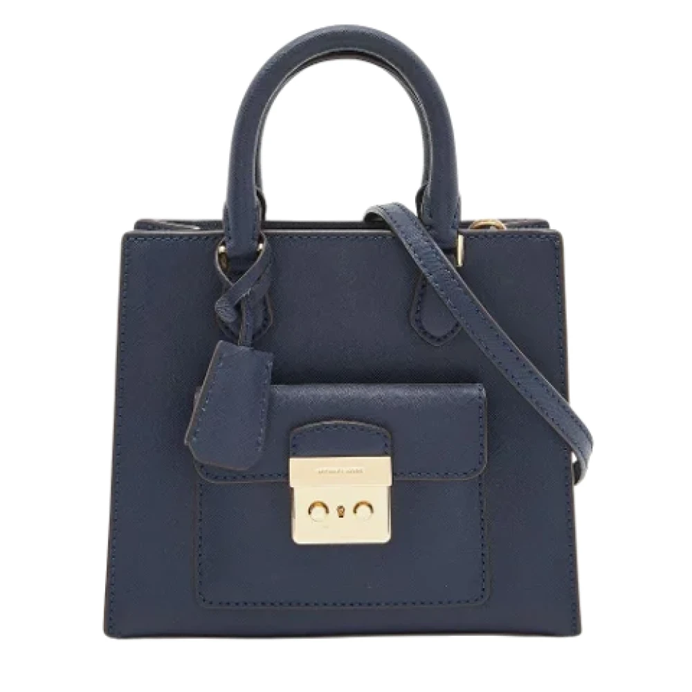 Michael Kors Pre-owned Leather totes Blue Dames