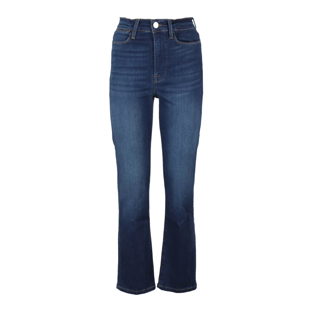 Frame Hoge Straight Jeans Blue Dames