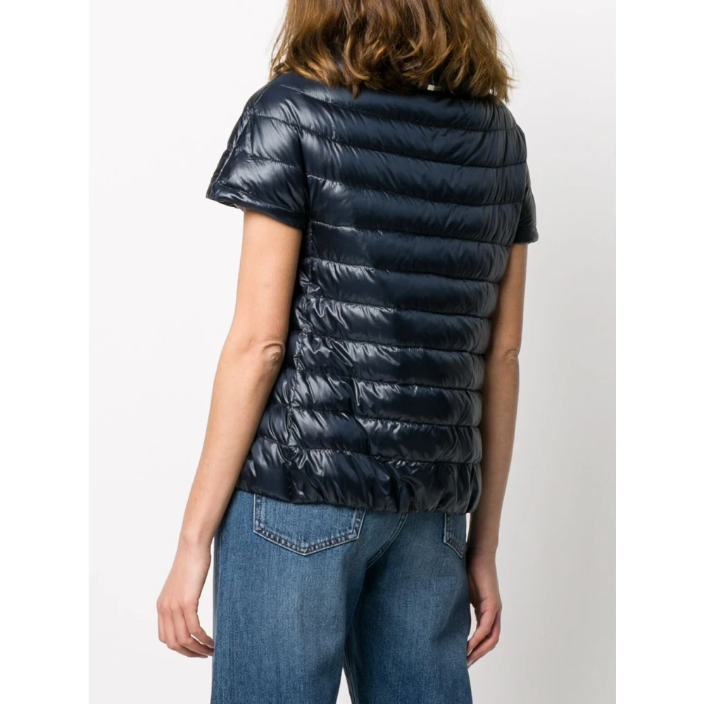 Herno Blauwe Piumino Donsjas voor Dames Blue Dames