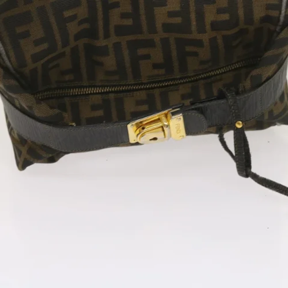 Fendi Vintage Pre-owned Canvas handbags Brown Dames