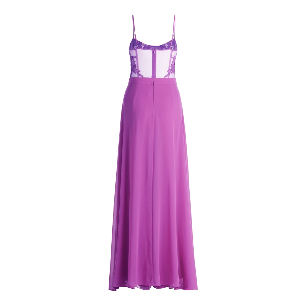 Vera Mont Elegant Geborduurde Jumpsuit Purple Dames