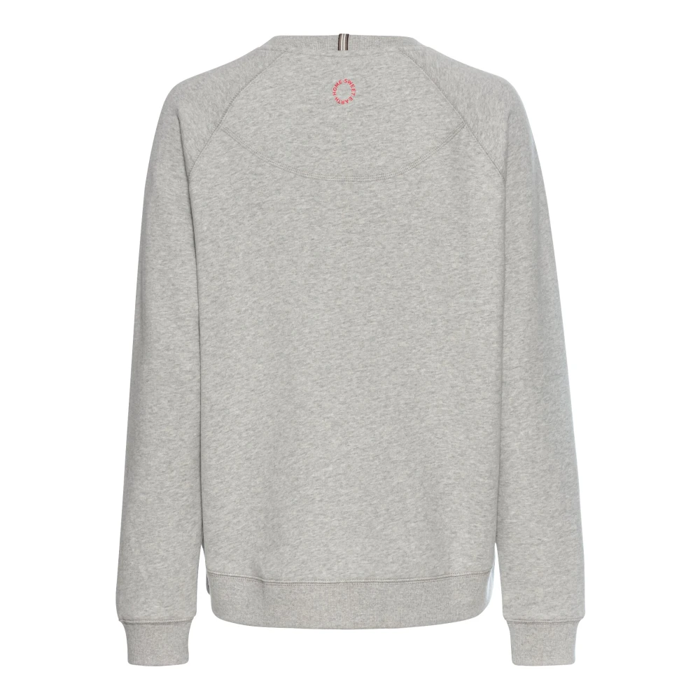 camel active Sweatshirt met Print voor Mannen Gray Dames