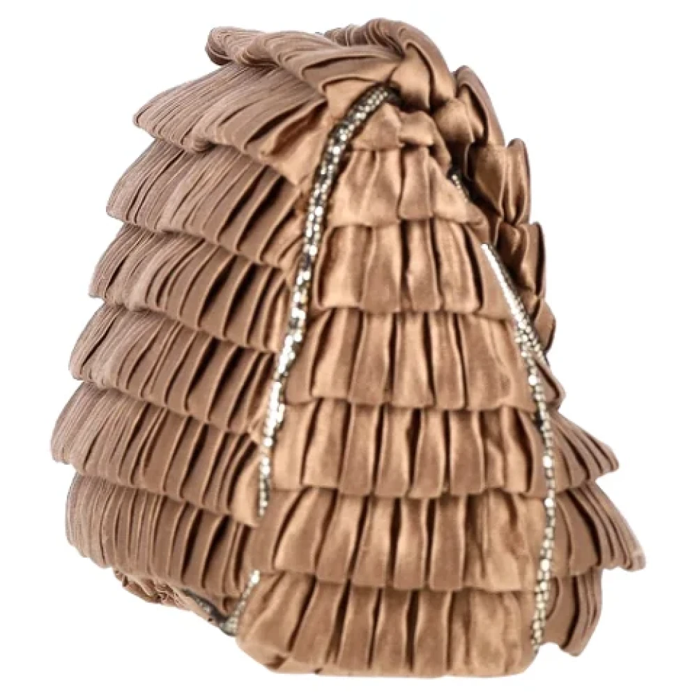 Fendi Vintage Pre-owned Fabric clutches Brown Dames