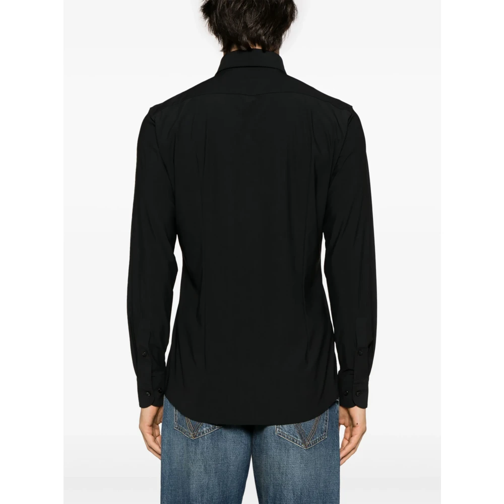 Hugo Boss Slim Fit Polyamide Elastaan Shirt Black Heren