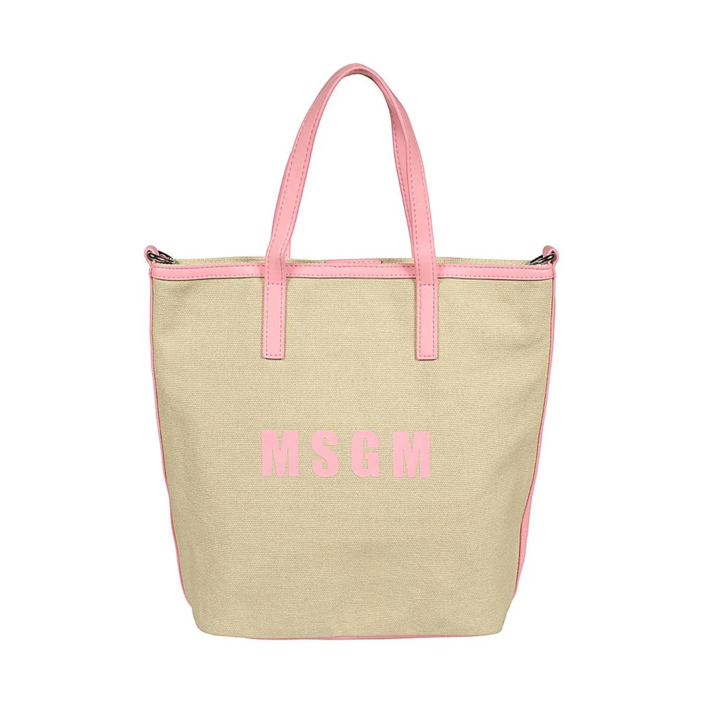 Msgm - Bags > Tote Bags - Beige - Msgm - Modalova