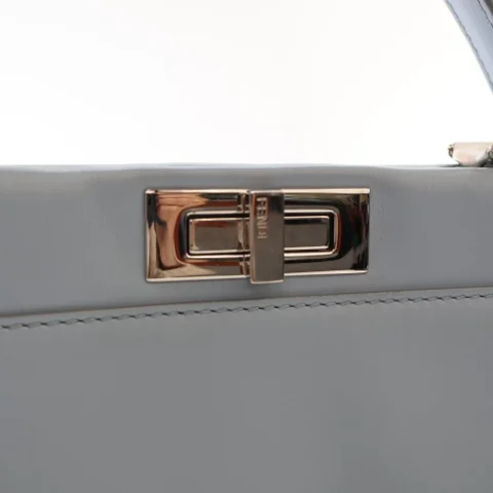 Fendi Vintage Pre-owned Leather fendi-bags Blue Dames