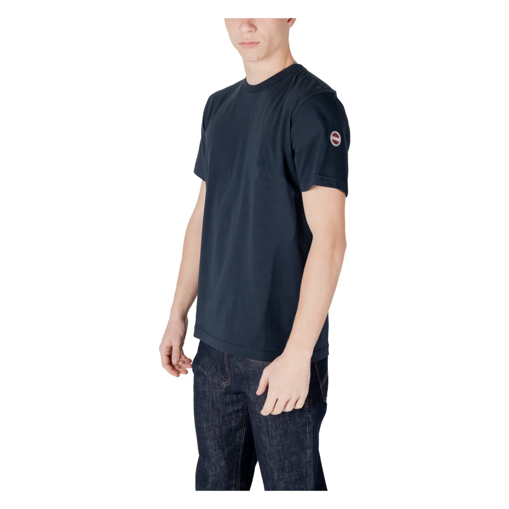 Colmar Blauw Katoenen T-shirt Korte Mouw Ronde Hals Blue Heren