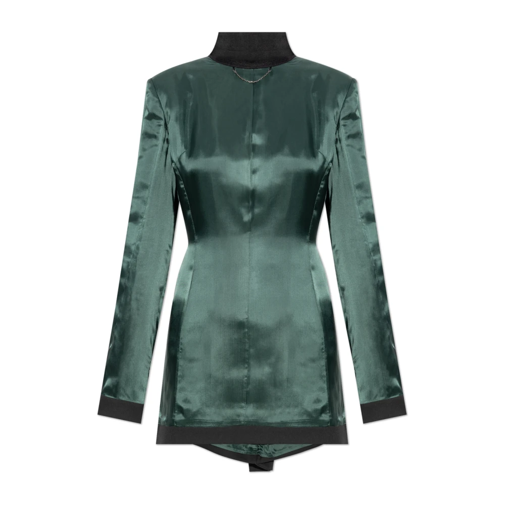 MM6 Maison Margiela Blazer met binnenstebuiten-effect Green Dames