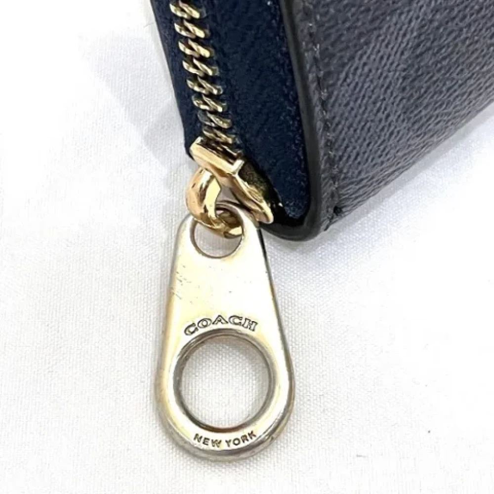 Coach Pre-owned Plastic wallets Blue Dames