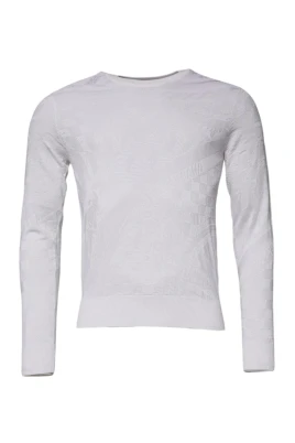 Vit Silk Crew Neck Pullover Sweater