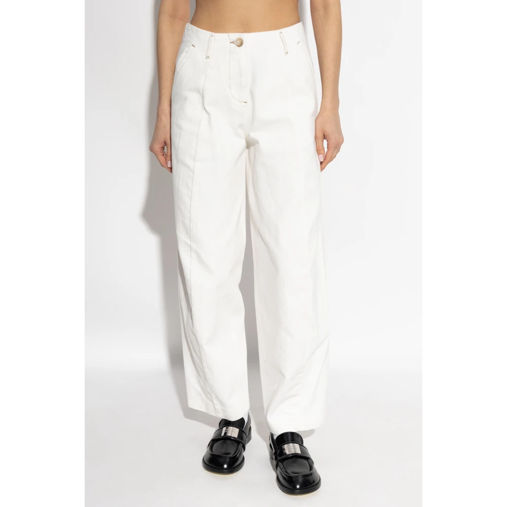 Emporio Armani Hoge taille jeans White Dames