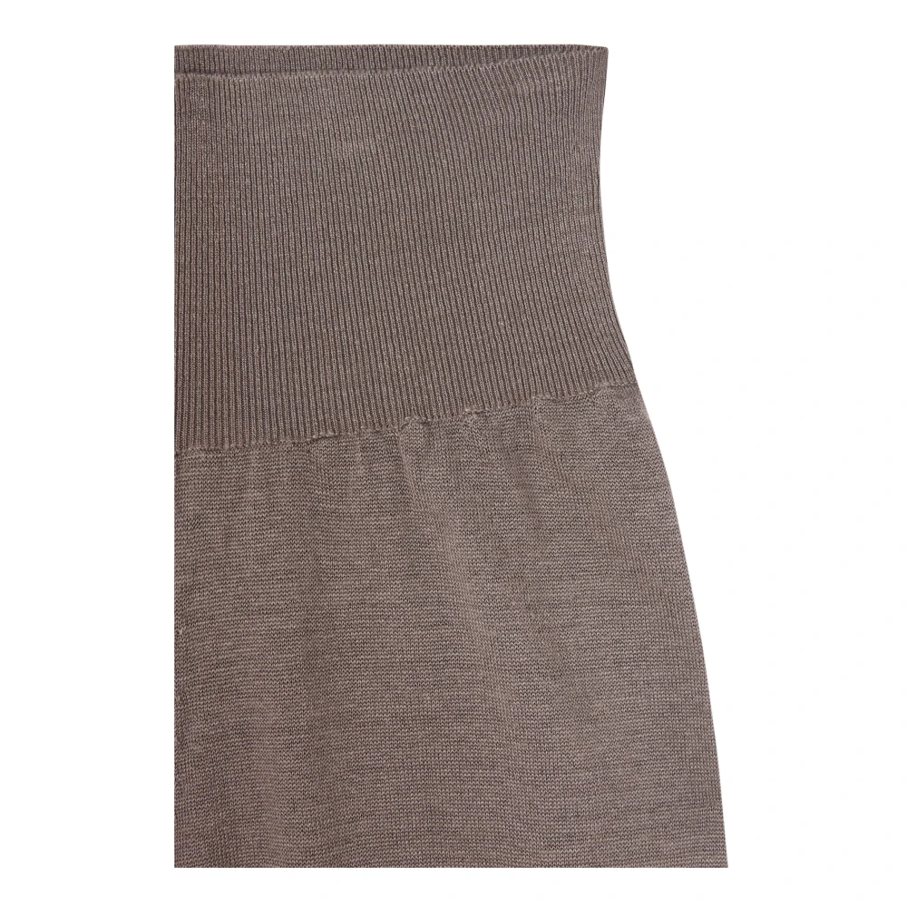 Cortana Botanica linnen gebreide broek mink Brown Dames