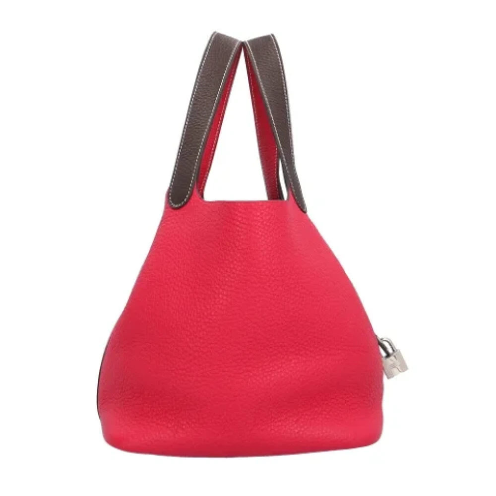 Hermès Vintage Pre-owned Leather handbags Red Dames