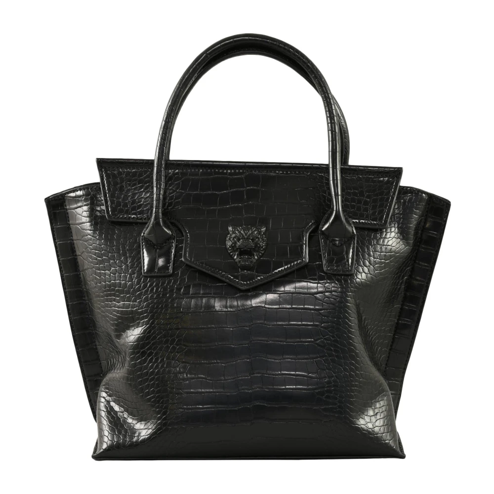 Plein Sport Stijlvolle PU-tas Black Dames