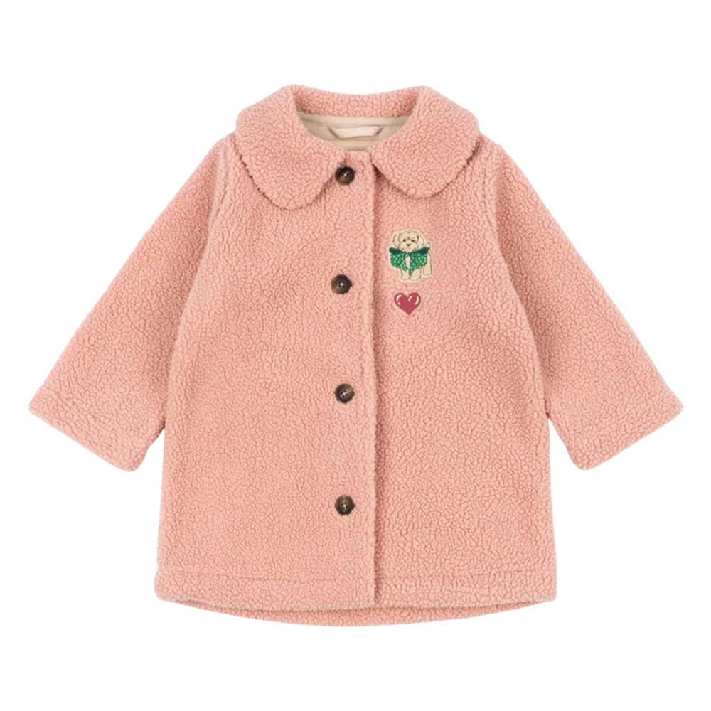 Konges Sløjd Jody Coat - Unisex - Fleece Jackets - Pink - 7 Y - Kids