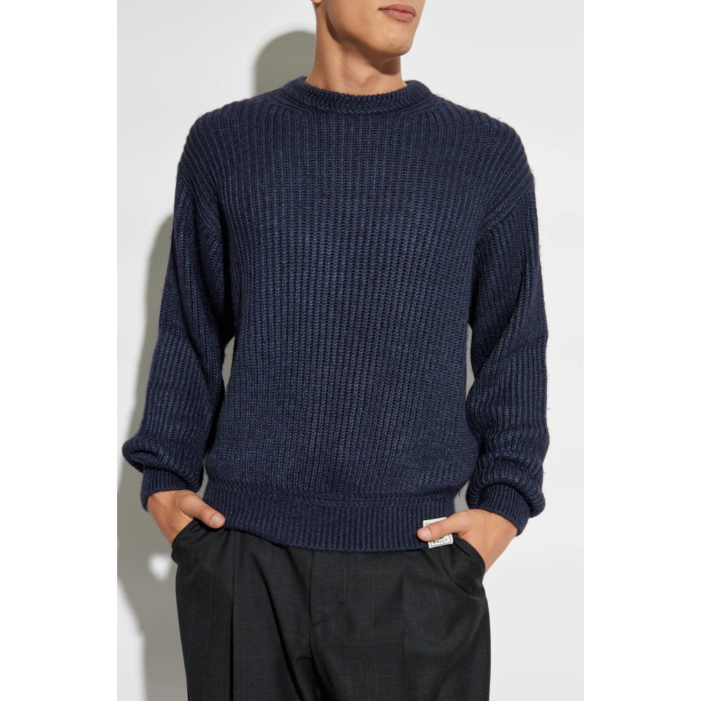 Bally Logo Sweater Blue Heren