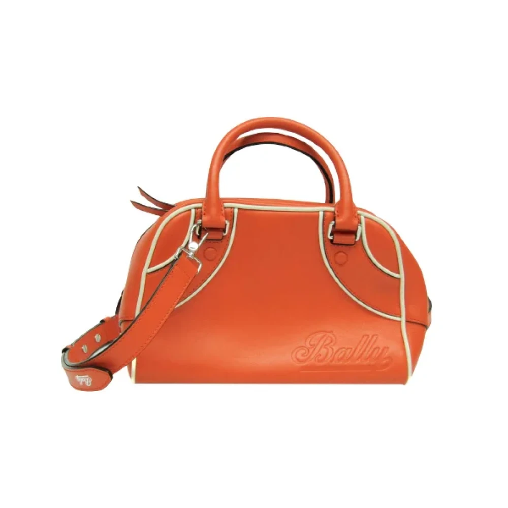 Bally Pre-owned Leather shoulder-bags Orange Dames