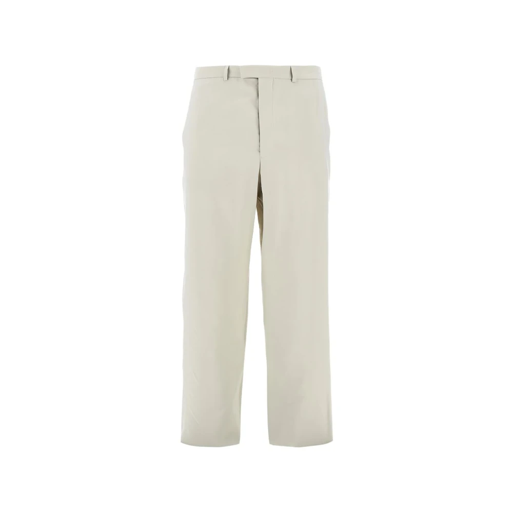 Emporio Armani Mannelijk Beige Broeken Heren, L, Leer, Capsule Broeken