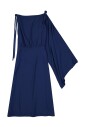 flared-one-sleeve-midi-dress