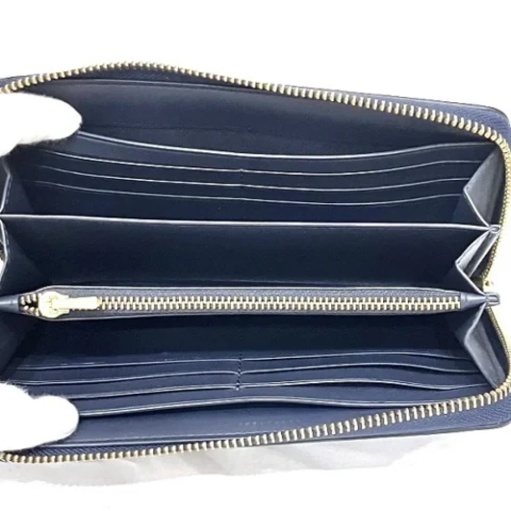 Coach Pre-owned Plastic wallets Blue Dames