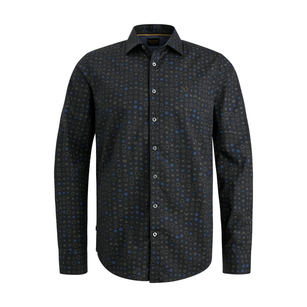 PME Legend Gedrukte Poplin Overhemd Lange Mouw Multicolor Heren