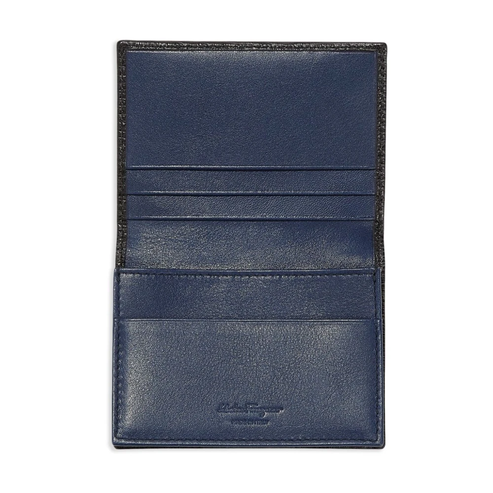 Salvatore Ferragamo Zwarte Portemonnees voor Mannen Black Heren