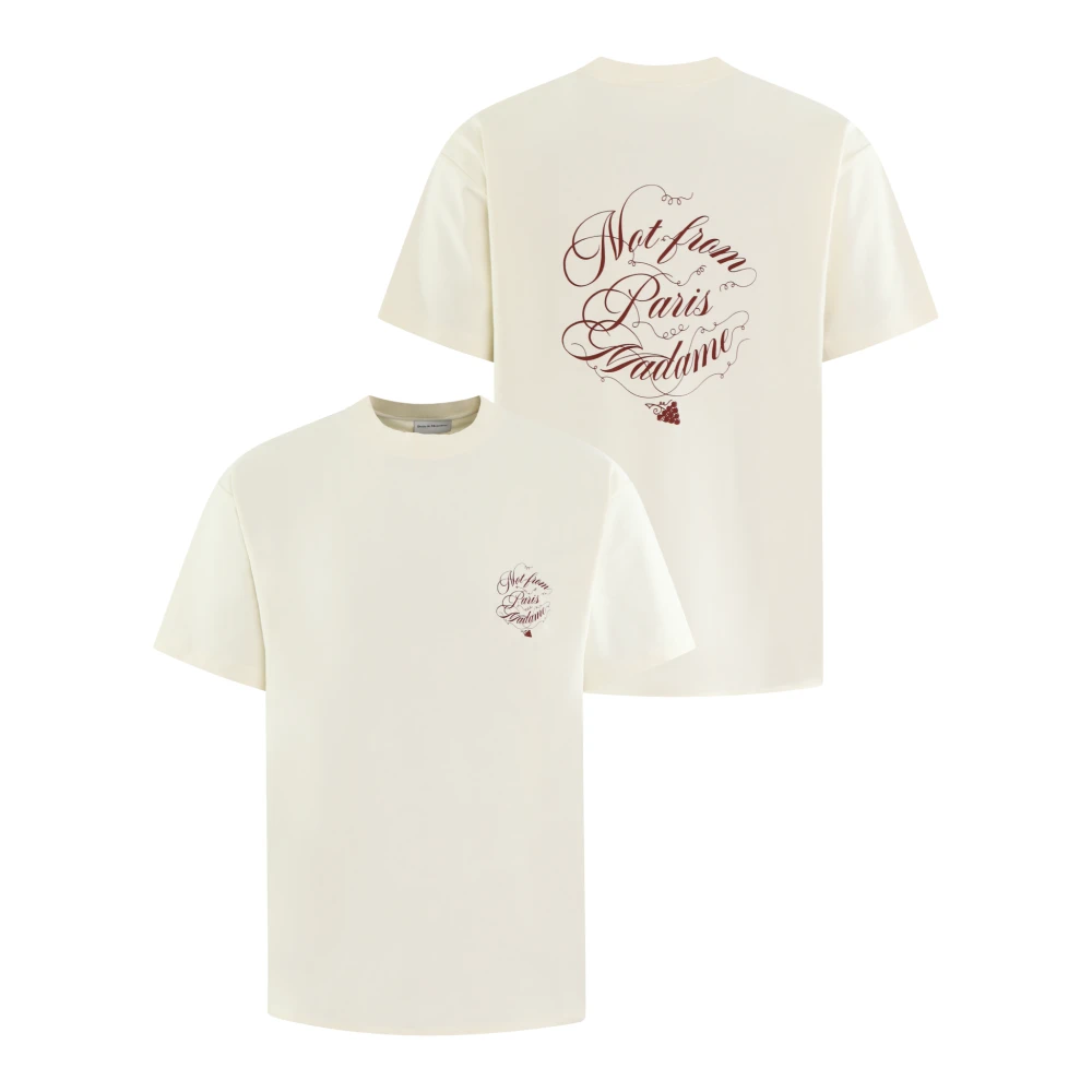 Drole de Monsieur Vignes T-shirt voor heren White Heren