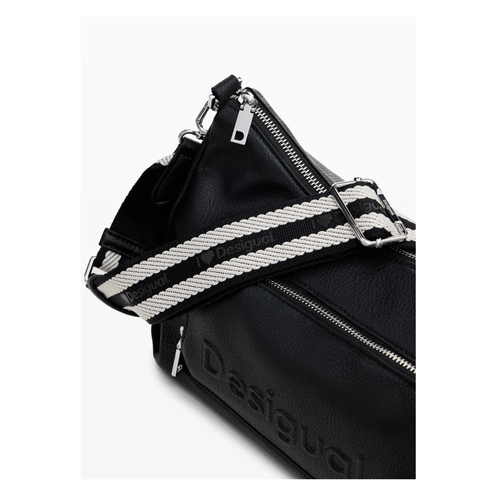Desigual Stijlvolle Schoudertas Zwart Black Dames