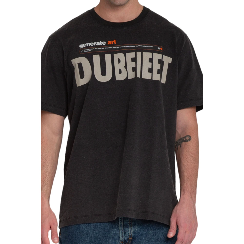 Doublet Zwart Logo Tee AI-gegenereerde Stijl Black Heren