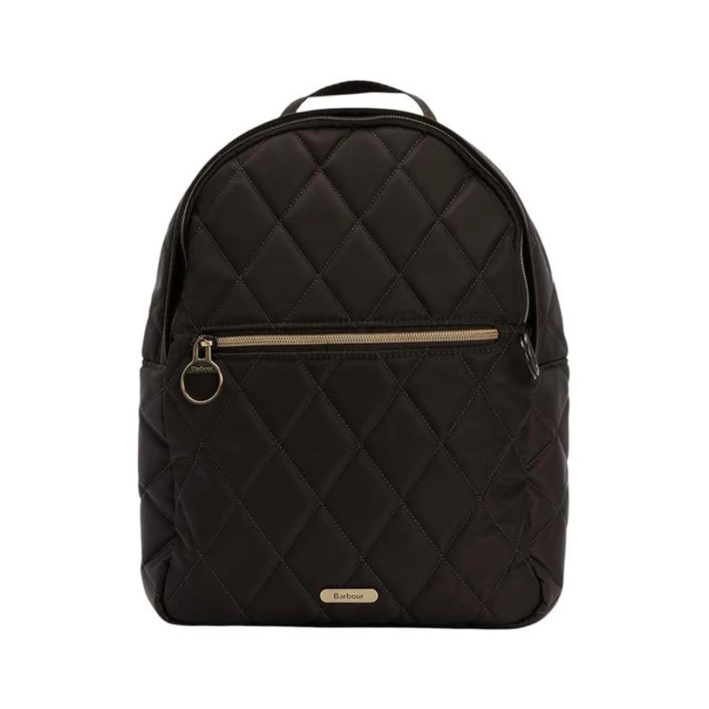 Barbour Women's Green Quilted Backpack