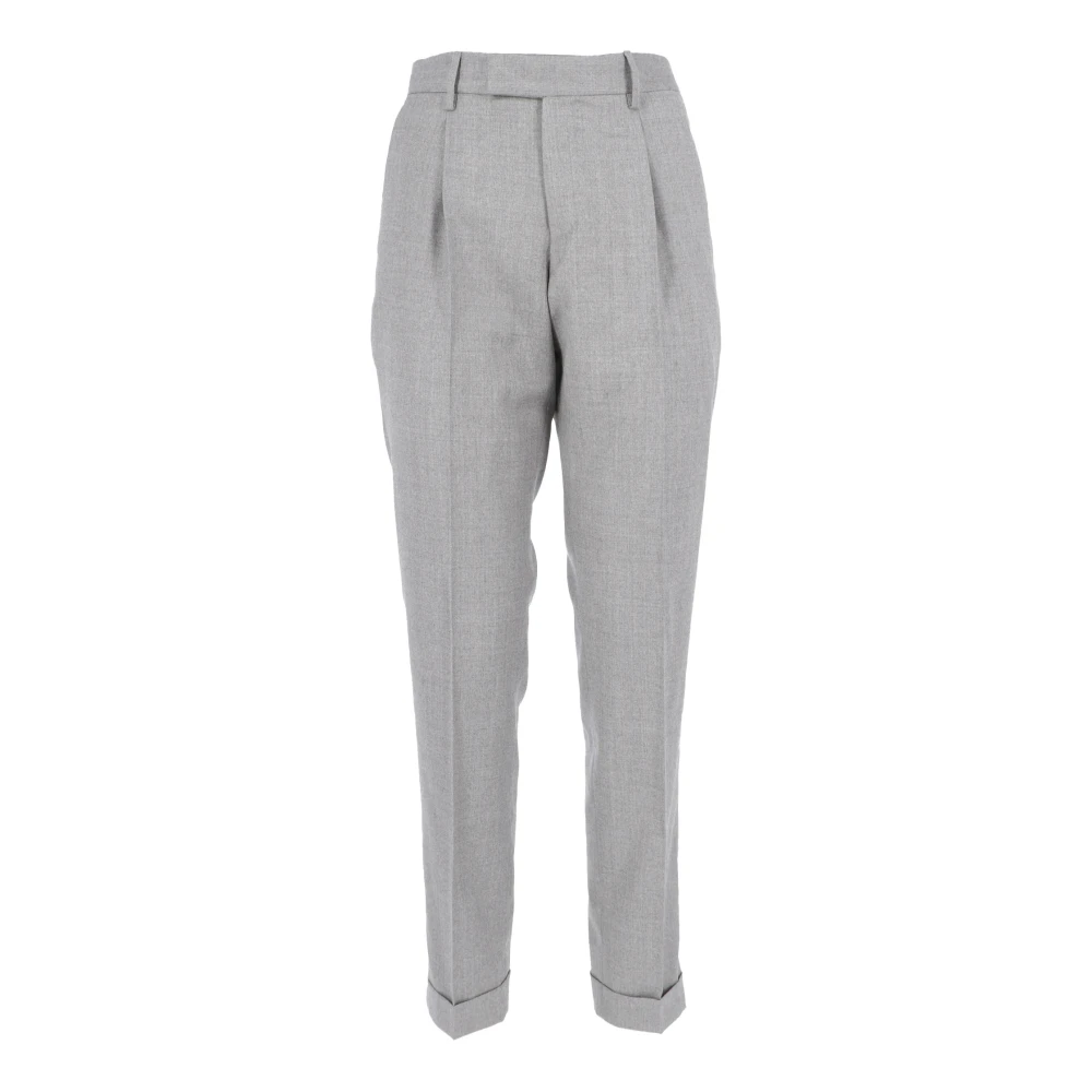 PT Torino Stretchwollen maatwerkbroek Gray Heren